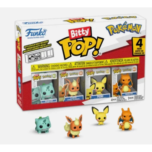 Funko - POP - Bitty - Serie 3 - Bisasam- 4er Pack