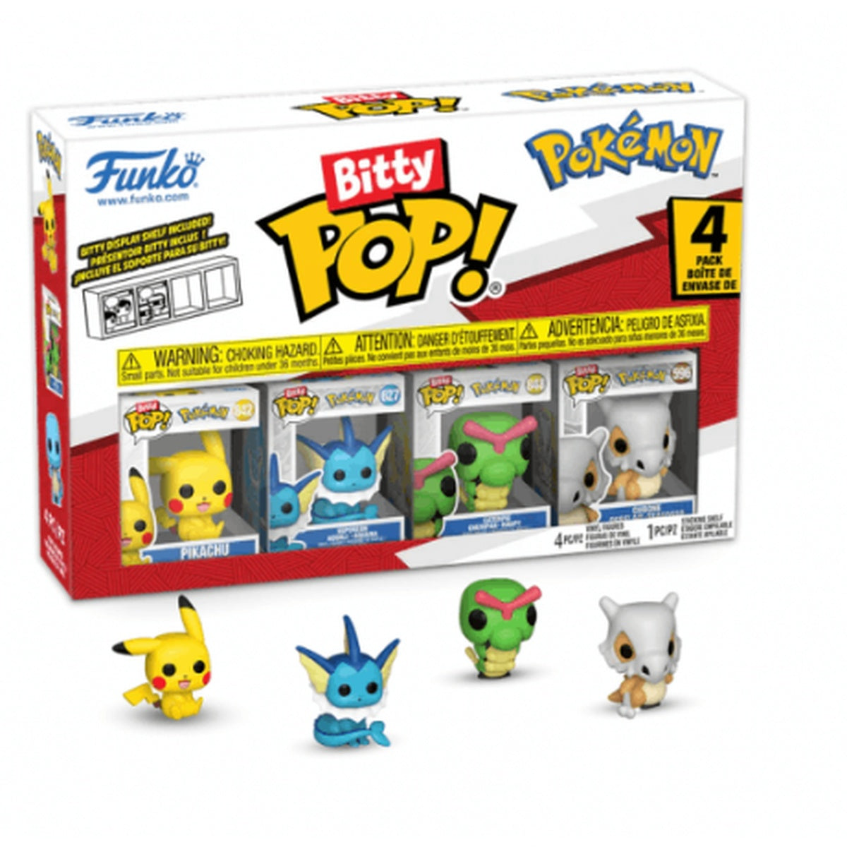 Funko - POP - Bitty - Serie 1 - Pickachu- 4er Pack