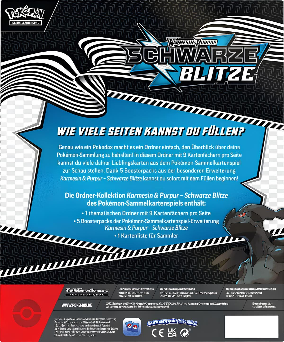 Schwarze Blitze - Karmesin&Purpur - Ordner Kollektion