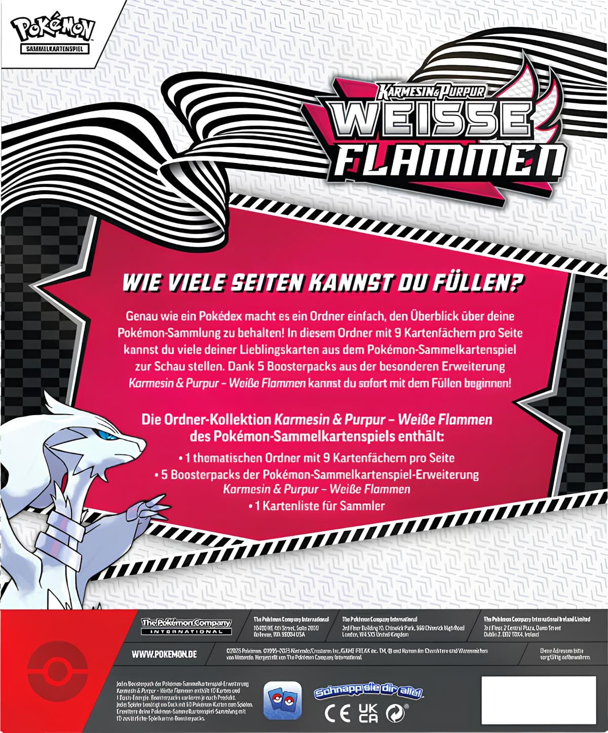 Weiße Flammen - Karmesin&Purpur - Ordner Kollektion